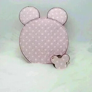 Pink Polka Dot Coin/Card Purse, Mini Mouse Inspired